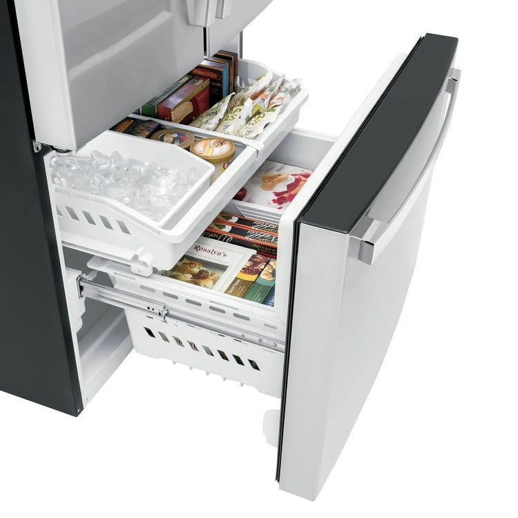 GE 27.0 Cu. Ft.. Fingerprint Resistant Stainless Steel French Door Refrigerator
