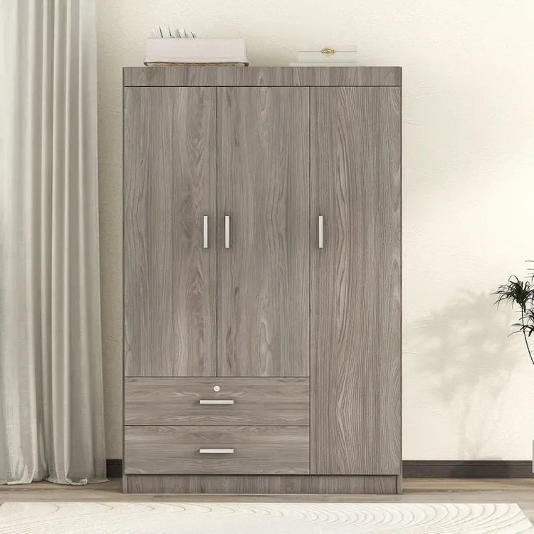 3-Door Wardrobe with 2 Drawers
