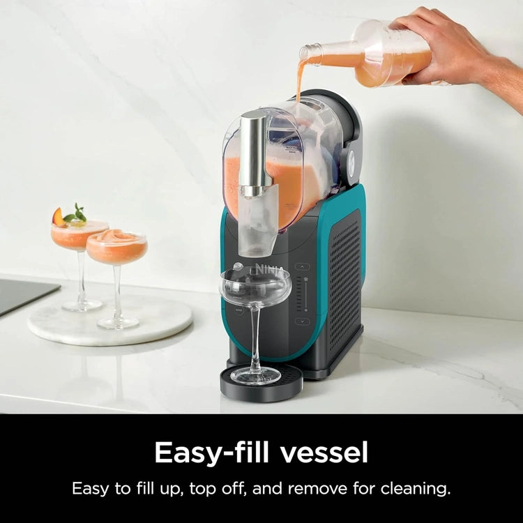 Slushi with Rapidchill Technology, 88 Oz. Frozen Drink & Slushie Machine, 5 Preset Programs, Margaritas, Frappés, and More, Accents, Black