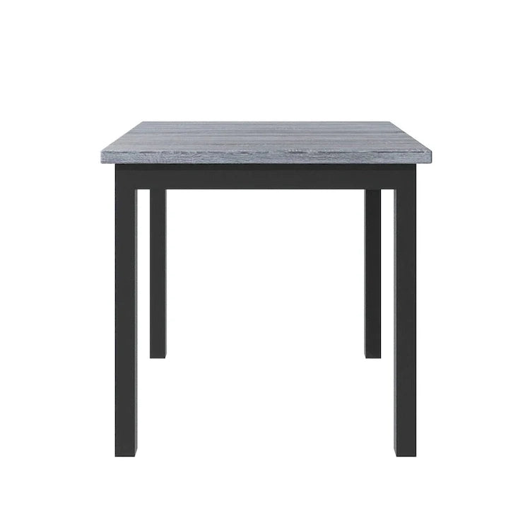 5 Piece Counter Height Dining Set, Wood Dining Table Set with Rectangle Table and 4 Upholstered High Back Chairs