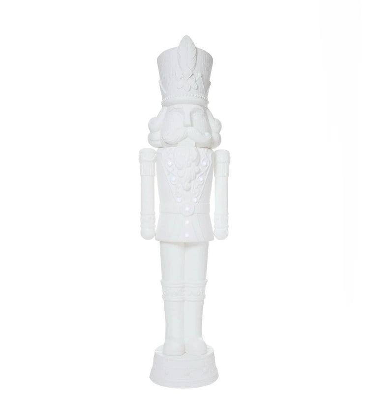Holiday Time 75" 6 Foot Nutcracker Christmas Statue Decoration, Lights/Music