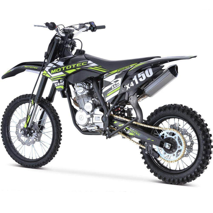 Mototec X5 250cc 4-Stroke Gas Dirt Bike Black