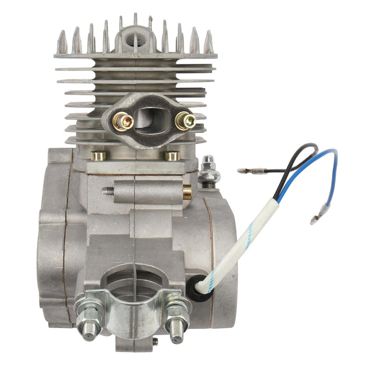 80cc 2-Stroke Engine Bike Motor Kit for 26'' Bicycles, Silver White