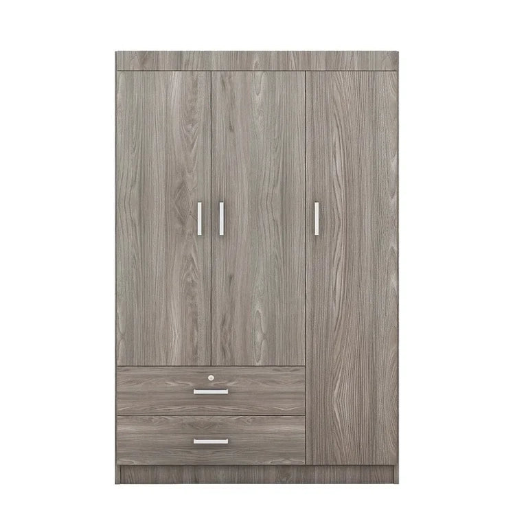 3-Door Wardrobe with 2 Drawers