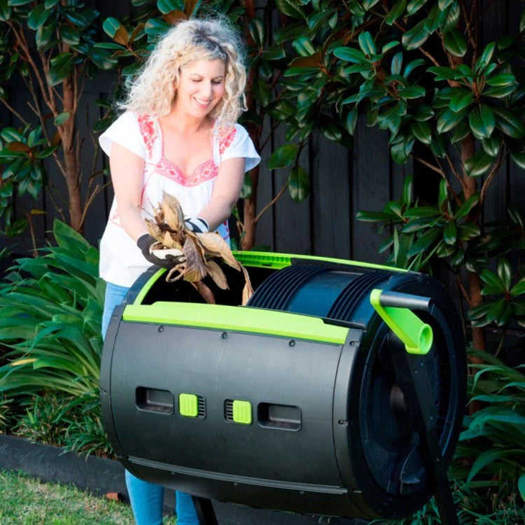 Maze 65-Gallon Compost Tumbler and Cart Combo