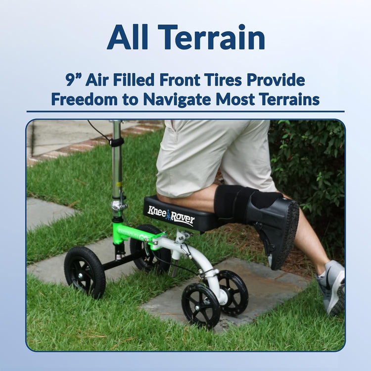 All Terrain Knee Scooter for Adults for Foot Surgery Heavy Duty Knee Walker for Broken Ankle Foot Injuries Recovery Leg Scooter Knee