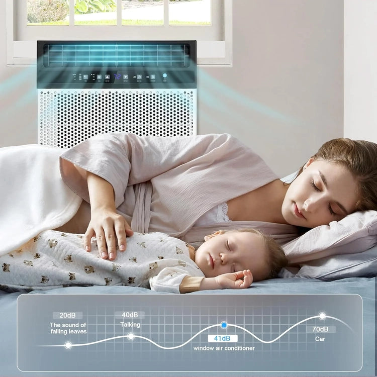Antarctic Star 12,000 BTU U-Shaped Window Air Conditioner Unit Cools up to 550 Sq.Ft. with 6 Modes 24H Timer, Window AC Units