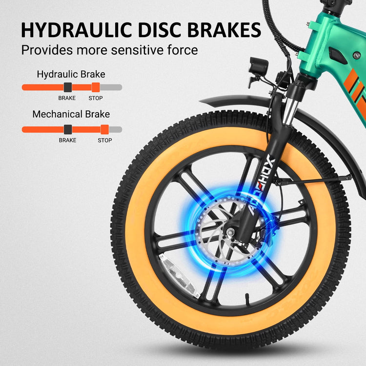 Addmotor Electric Bike for Adults, 750W Folding Electric Bike, 20'' Step-Thru Strong Frame Fat Tire M-160 Electric Bicycle 100 Mi Long Range Foldable
