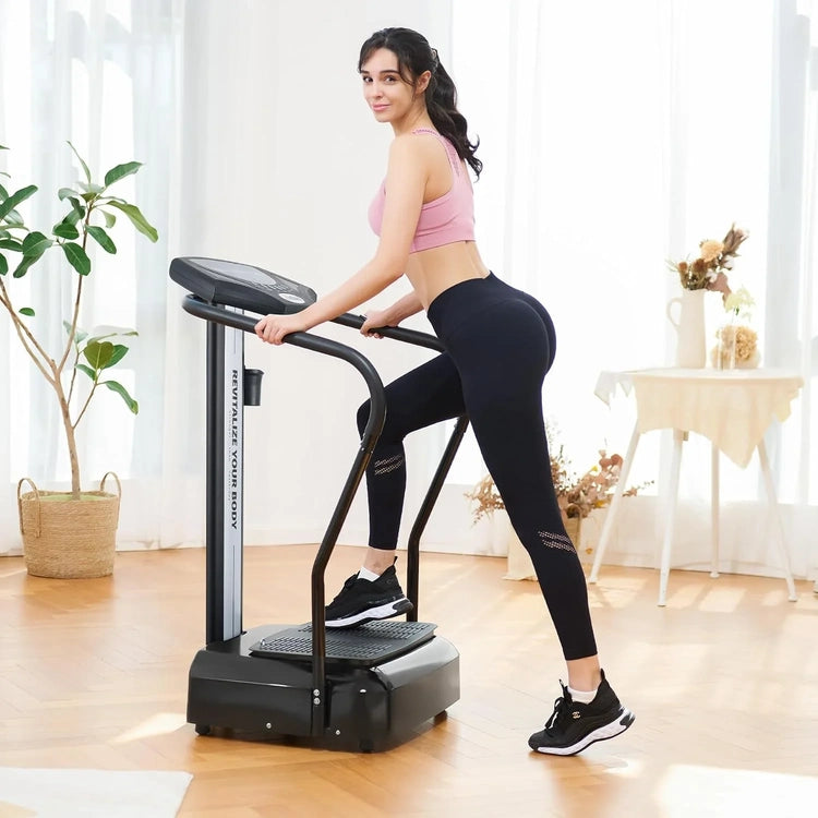 Whole Body Vibration Plate, 500W Vibration Plate Exercise Machine with 99 Levels 3 Preset Modes & 2 Resistance Bands