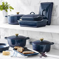20-Piece Signature Cast Iron Cookware Set,10.25'' Skillet,1.75-Quart Saucepan with Lid