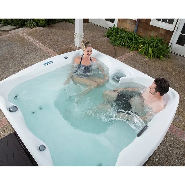 Lifesmart Spas 5 - Person 23 - Jet Rectangular Plug and Play Hot Tub with Ozonator in Espresso