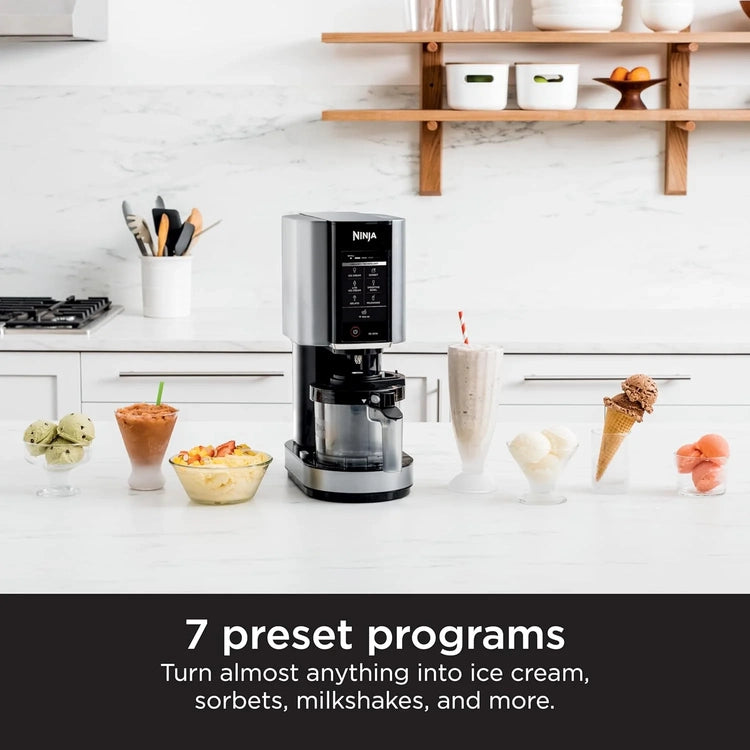 Ninja NC301 Creami Ice Cream Maker, for Gelato, Mix-Ins, Milkshakes, Sorbet, Smoothie Bowls & More, 7 One-Touch Programs