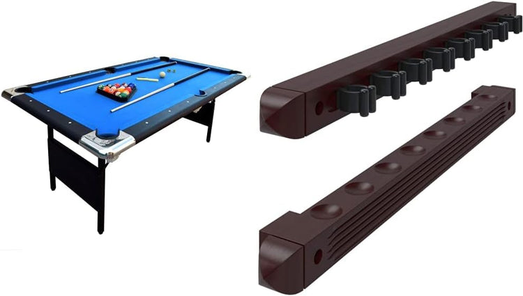 Hathaway Fairmont 6 Ft Portable Pool Table, Adults Folding Billiards Tables for Game Room with Easy Foldable Storage