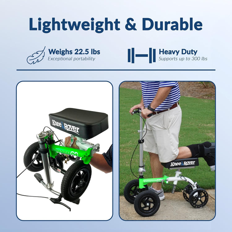 All Terrain Knee Scooter for Adults for Foot Surgery Heavy Duty Knee Walker for Broken Ankle Foot Injuries Recovery Leg Scooter Knee