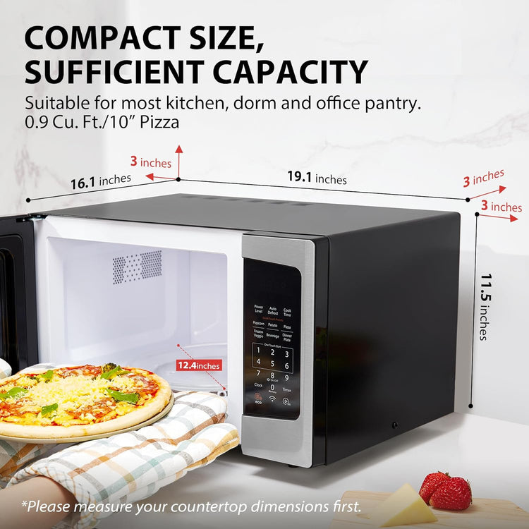 Toshiba 4-in-1 Ml-EC42P(SS) Countertop Microwave Oven, Smart Sensor, Convection, Air Fryer Combo, Mute Function, Position Memory 13.6" Turntable