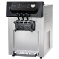2200W Commercial Ice Cream Machine, 3 Flavor Soft Serve Ice Cream Machine, 5.3-7.4 Gal/Hr, with LCD Touch Screen, Automatic Cleaning