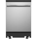 24 Stainless Steel Portable Dishwasher with Sanitize Cycle