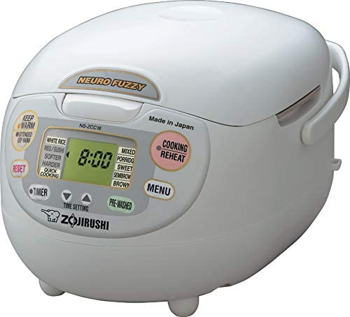 Zojirushi, Made in Japan Neuro Fuzzy Rice Cooker, 5.5-Cup, White