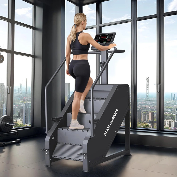 Stepper Machine, Stair Stepper with LED Screen, Commercial Grade Stair Climber, Fitness Equipment with 15 Resistance Levels, 451LBS