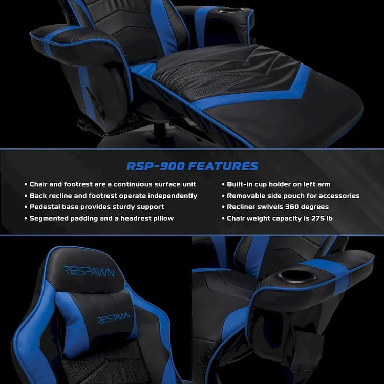Gaming Recliner - Reclining Chair with Footrest