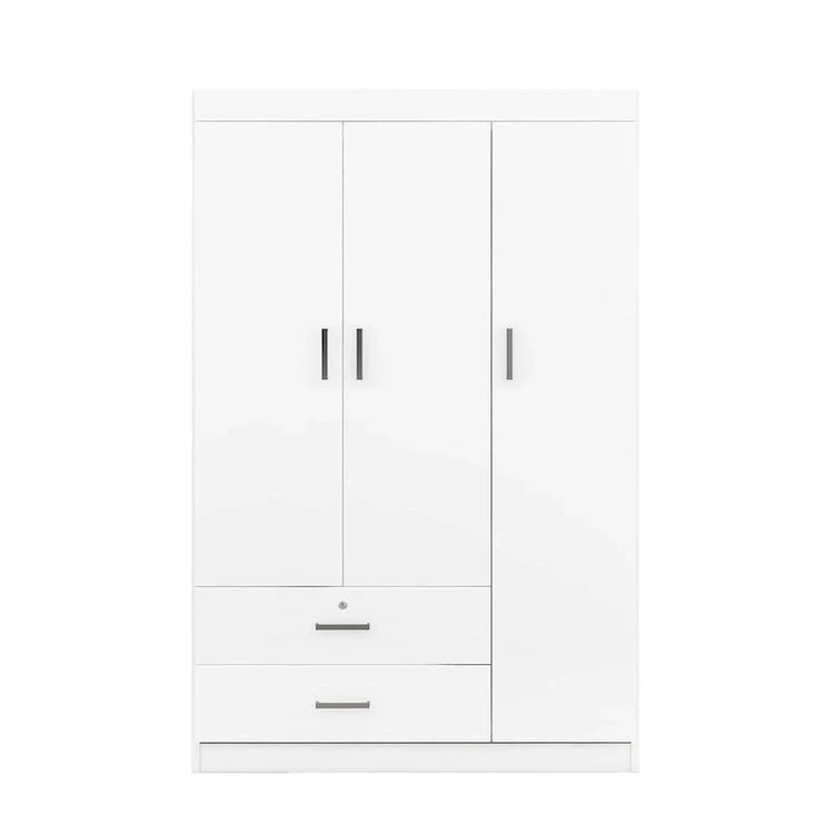3-Door Wardrobe with 2 Drawers