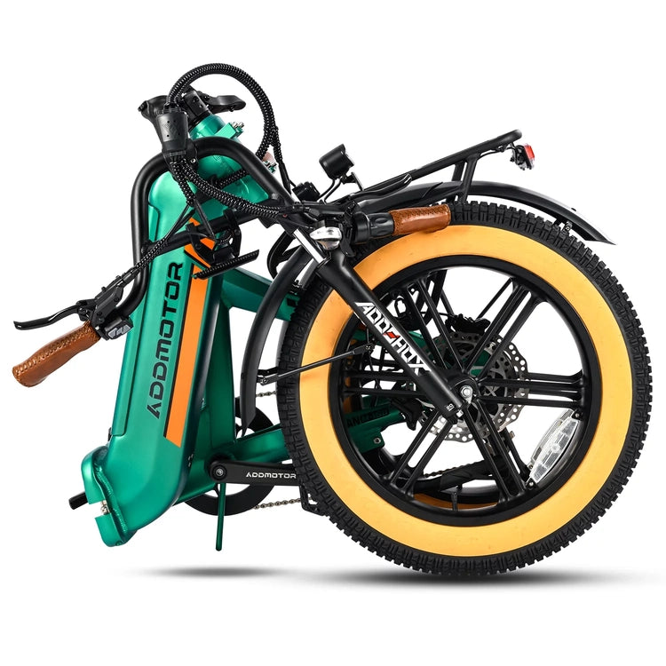 Addmotor Electric Bike for Adults, 750W Folding Electric Bike, 20'' Step-Thru Strong Frame Fat Tire M-160 Electric Bicycle 100 Mi Long Range Foldable