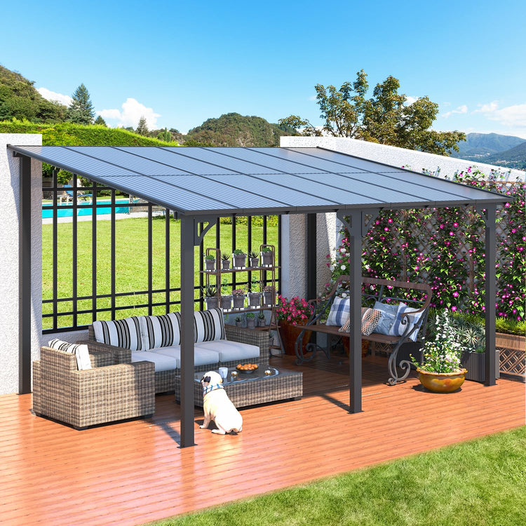 Aecojoy 14' X 10' Gazebo for Patio with Roof
