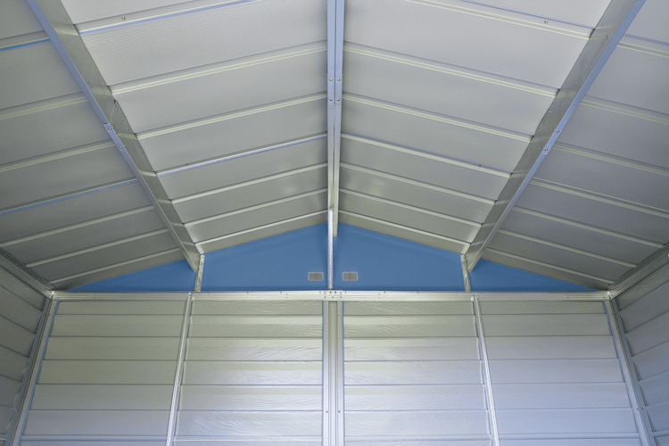 Select Steel Storage Shed, 10x14, Blue Grey