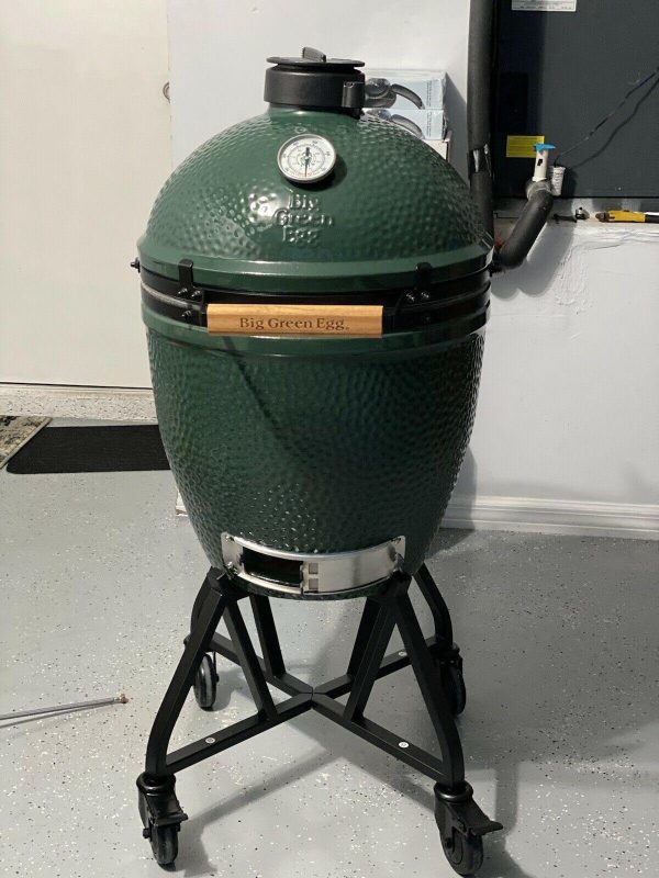 Big Green Egg Grill Smoker with New Accessories