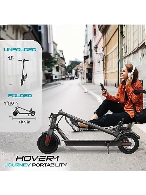 Hover-1 Journey Electric Scooter 14MPH, 16 Mile Range, 5HR Charge, LCD Display, 8.5 Inch High-Grip Tires, 220LB Max Weight, Cert. & - Safe for Kids