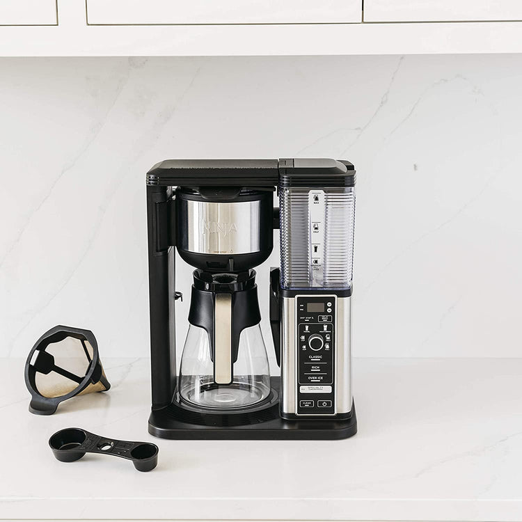 Ninja Specialty Coffee Maker with 50 Oz. Glass Carafe, Black and Stainless Steel Finish