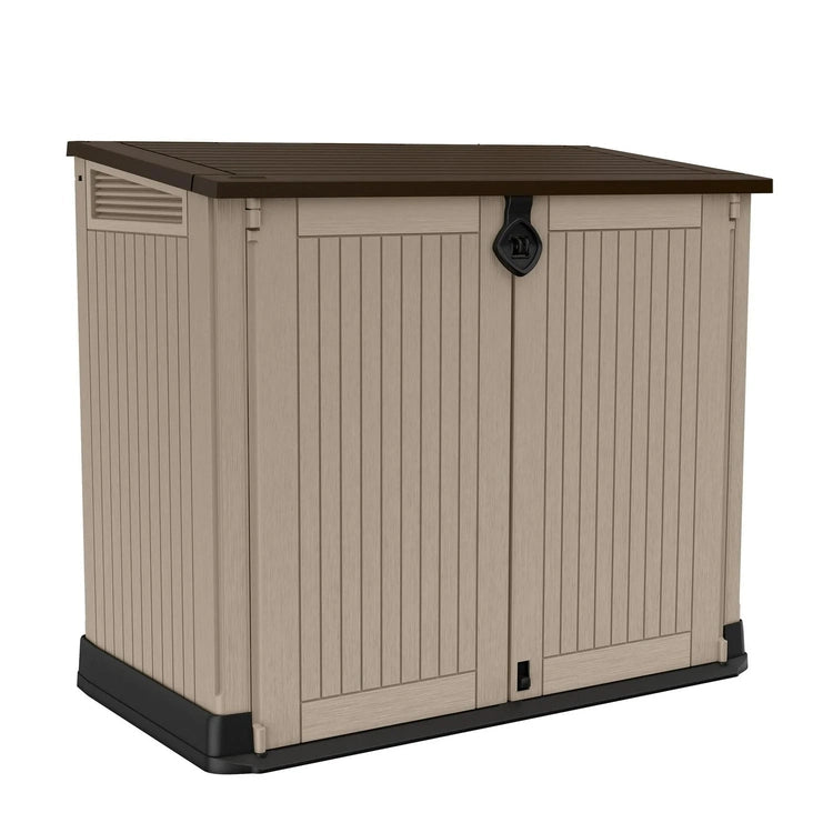 Keter Store-It-Out Midi 30-Cu. Ft. All-Weather Resin Storage Shed, Beige