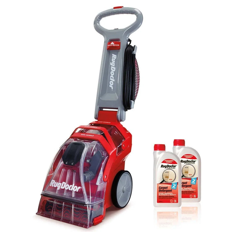 Rug Doctor Deep Carpet Cleaner with 2 X 1L Carpet Detergent