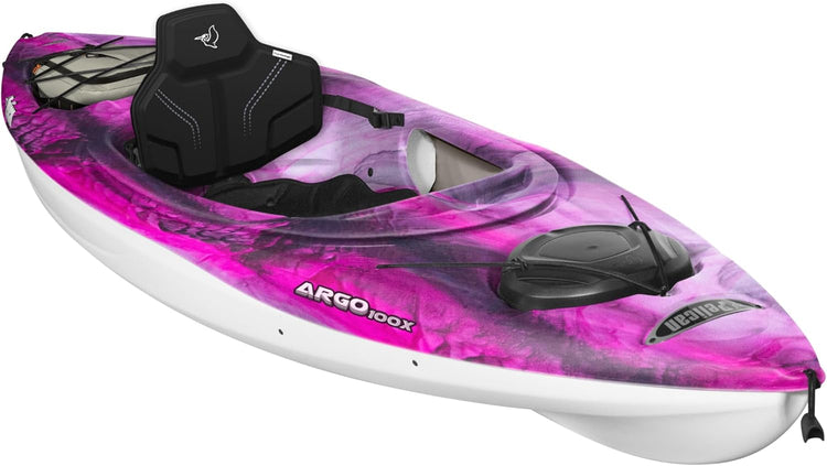 Pelican Argo 100X Exo - Sit-in Recreational Kayak - Exo Cooler Bag Included - 10 Ft - Stardust