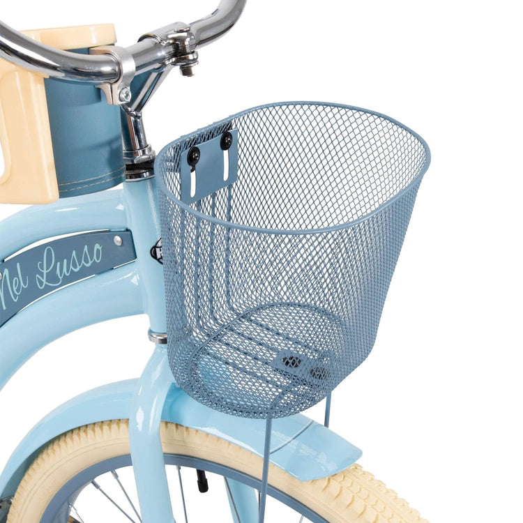 Nel Lusso Classic Cruiser Bike with Fit Frame, Women'S, Light Blue, 26"