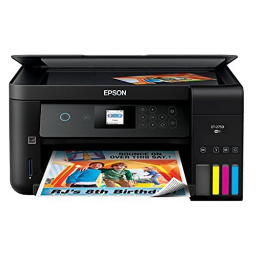 Epson Expression Et-2750 Ecotank Wireless Color All-in-One Supertank Printer with Scanner and Copier