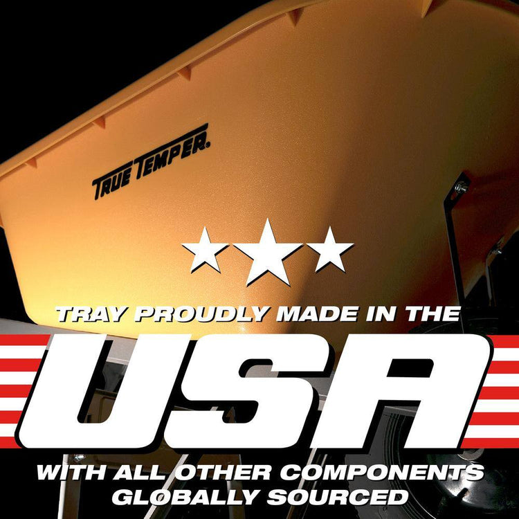 True Temper R6STFFEC 6 Cu. Ft.. Barrow in a Box Steel Wheelbarrow with Never Flat Tire and Steel Handles