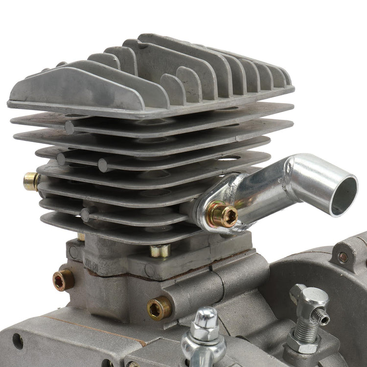 80cc 2-Stroke Engine Bike Motor Kit for 26'' Bicycles, Silver White