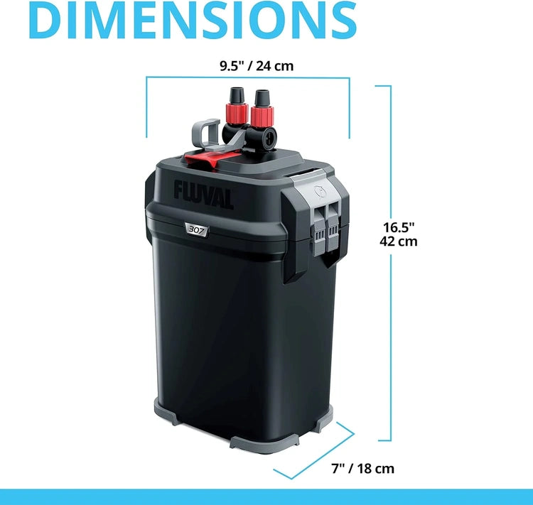 407 Perfomance Canister Filter - for Aquariums up to 100 Gallons - Aquarium Canister Filter