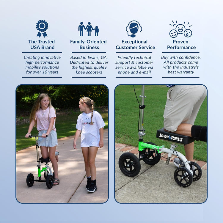All Terrain Knee Scooter for Adults for Foot Surgery Heavy Duty Knee Walker for Broken Ankle Foot Injuries Recovery Leg Scooter Knee