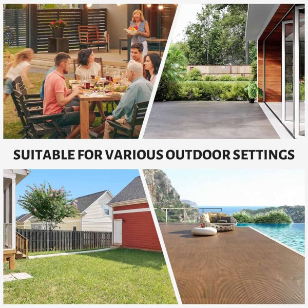 10x12FT Heavy Duty Outdoor All-Season Wooden Cedar Hardtop Gazebo with Metal Roof & Back Curtains (SAK57184)