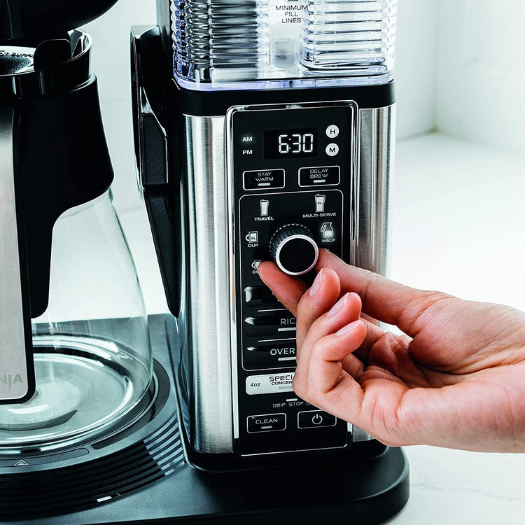 Ninja Specialty Coffee Maker with 50 Oz. Glass Carafe, Black and Stainless Steel Finish