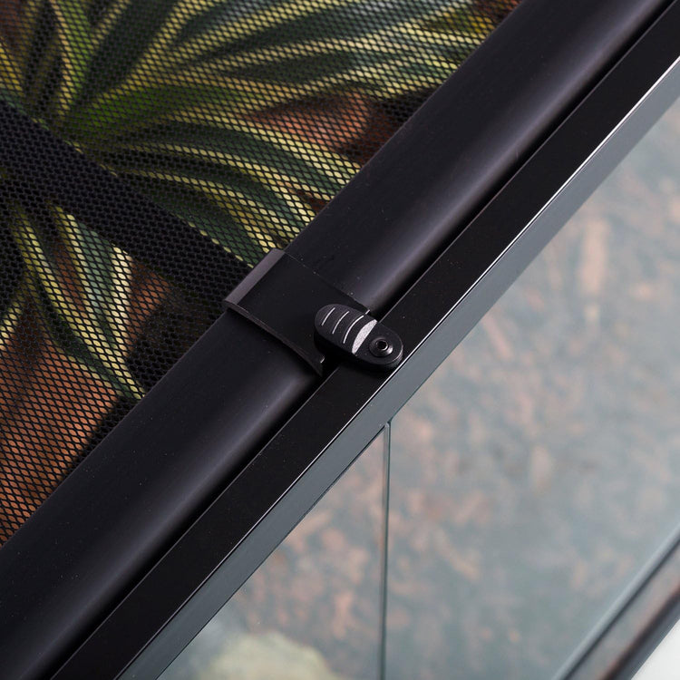 50 Gallon Reptile Glass Terrarium Tank Double Hinge Door with Screen Ventilation Large Reptile Terrarium 36" X 18" X 18"(Knock-Down)