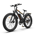 26 In.48V 13Ah 750W Mountain Electric Bikes for Adults Men, 26"x4.0 Fat Tire Electric Bicycle 7 Speeds Gear Outdoor Ebikes, Black, S48