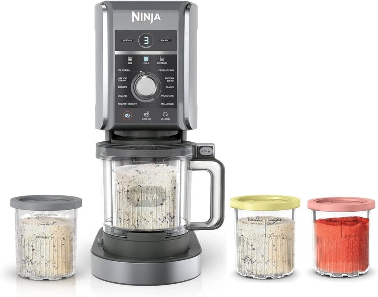 Ninja NC301 Creami Ice Cream Maker, for Gelato, Mix-Ins, Milkshakes, Sorbet, Smoothie Bowls & More, 7 One-Touch Programs