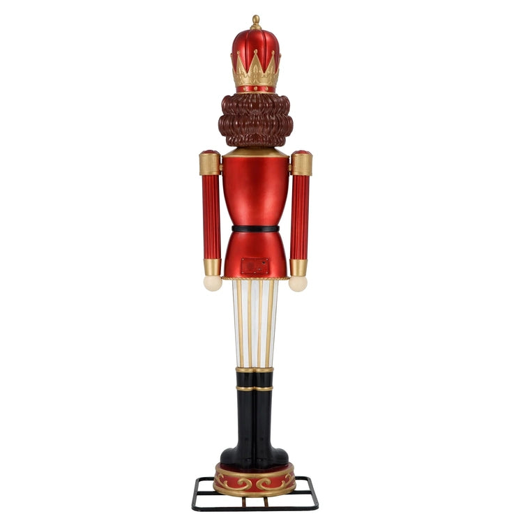 Animated Christmas Nutcracker Blow Mold Decoration, Multicolor, 9', by Holiday Time