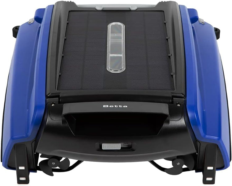 Betta Se Solar Powered Automatic Robotic Pool Surface Skimmer Cleaner with 30-Hour Continuous Cleaning Battery Power and Re-Engineered Twin Salt