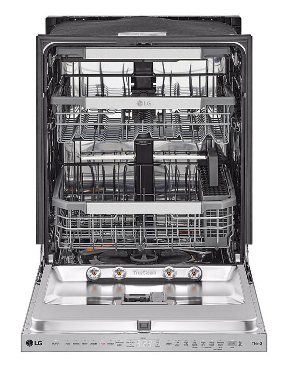 24'' Top Control Smart Built-in Stainless Steel Tub Dishwasher with 3rd Rack, Quadwash Pro and 42dba - Stainless Steel