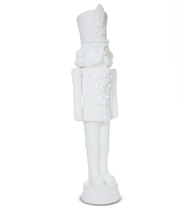 Holiday Time 75" 6 Foot Nutcracker Christmas Statue Decoration, Lights/Music