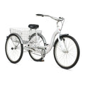 Schwinn Meridian Adult Tricycle Bike Mens and Womens Three Wheel Beach Cruiser 26-Inch Wheels Low Step-Through Frame Wide Seat Rear Folding Basket Sin